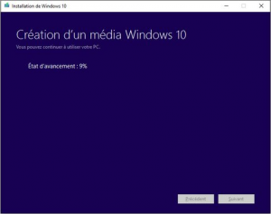 Créer une clé USB d'installation de Windows 10 - Etape 6